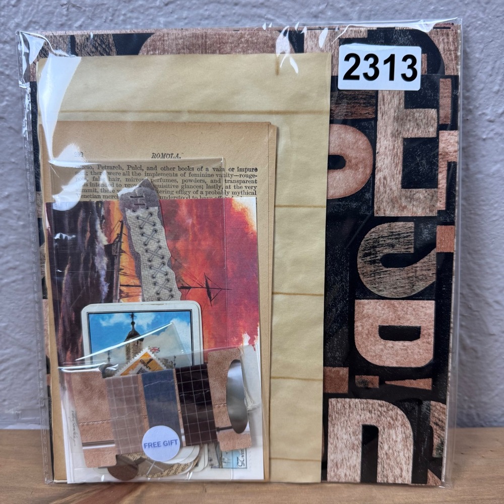 Industrial rustic themed Junk journal Wallpaper, stamps, ephemera pack 2313
